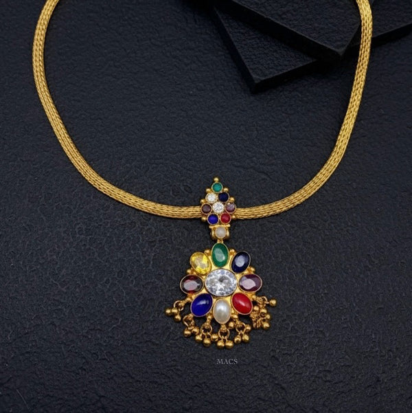 Navratna Gold Kemp Choker